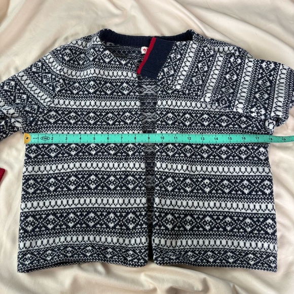 NWT Brooks Brothers Fair Isle Merino Cropped Open Cardigan New - Picture 8 of 10
